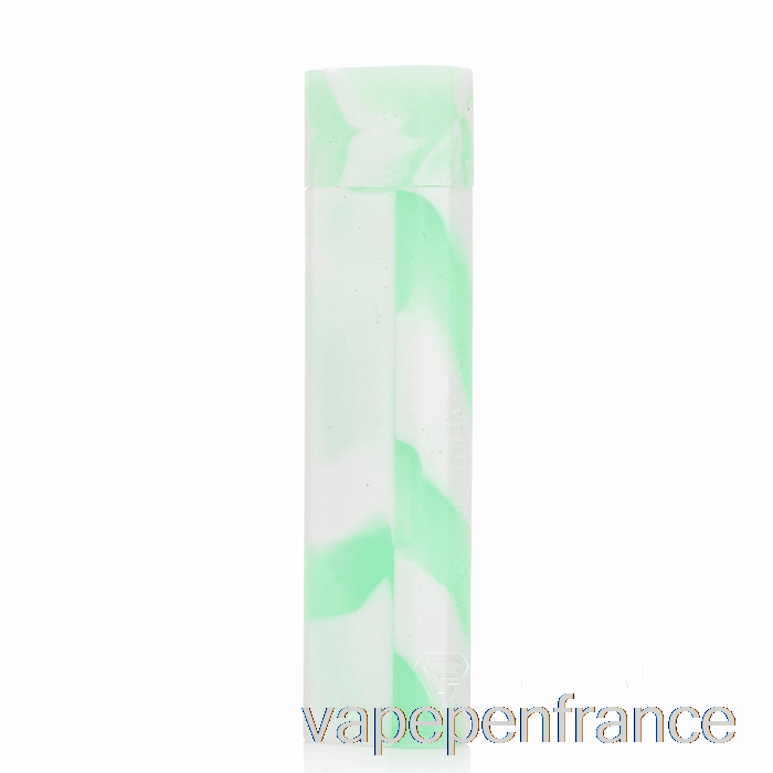 Stylo Vape En Silicone Rhinocéros Blanc [quartz] Menthe Blanc (lueur Uv)